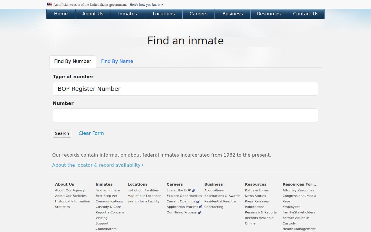 Federal locator scope compared with a Taylor County VINE arrest check